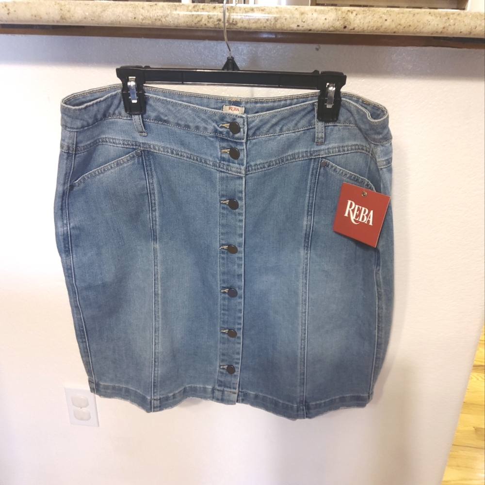 NWT Denim Reba Skirt 16 Firm Price